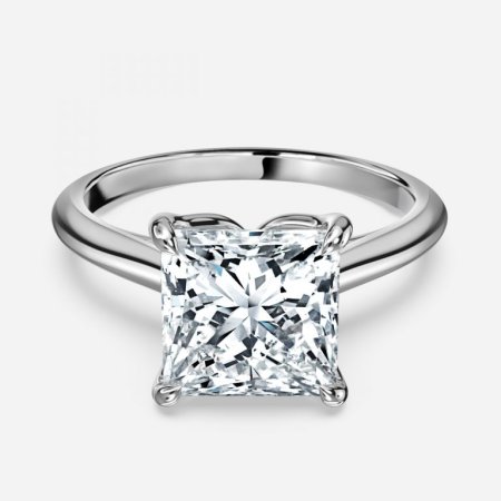 Kensley Princess Hidden Halo Engagement Ring