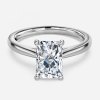 2 carat radiant cut solitaire diamond ring