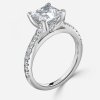 2 ct princess diamond engagement ring