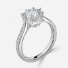 2.5 carat round diamond vintage ring