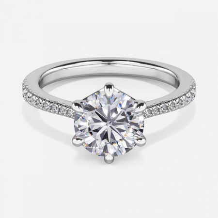 Edward Round Dainty Engagement Ring Edward Round Dainty Engagement Ring