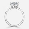 diamond solitaire round brilliant cut 14k white gold