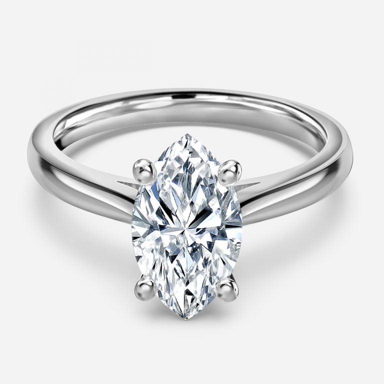 marquise cut solitaire engagement rings