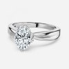 oval cut diamond ring solitaire