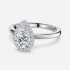 pear cut diamond with halo