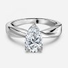 pear diamonds solitaire ring