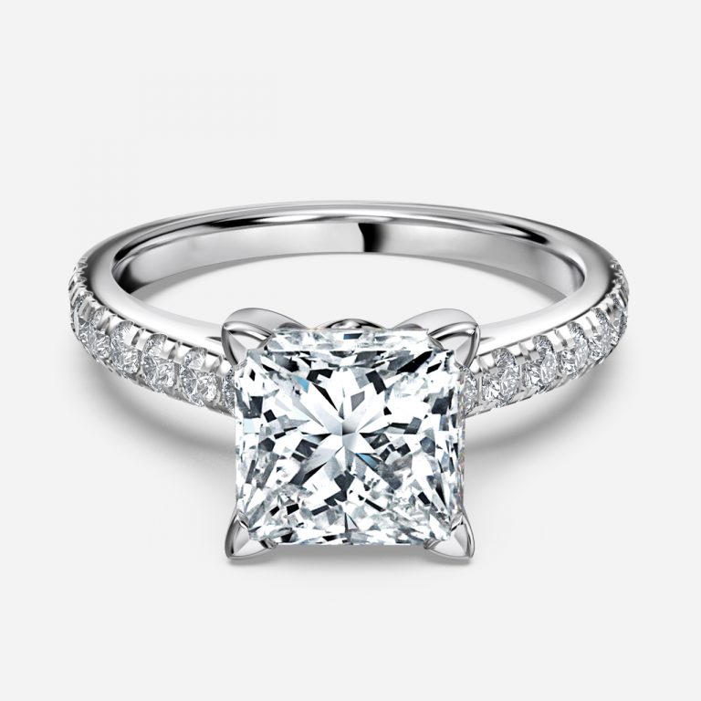 princess ring diamond band