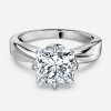 princess shaped diamond solitaire engagement rings