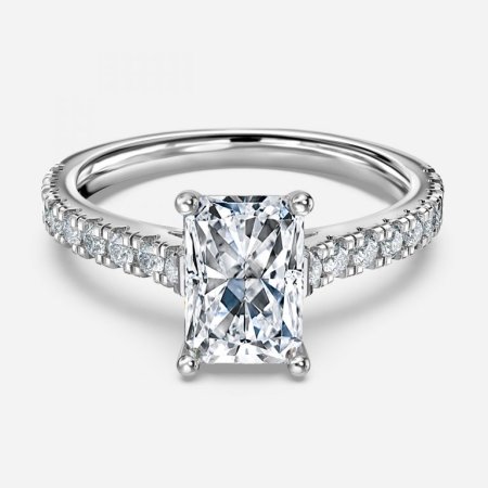Ella Radiant Diamond Band Engagement Ring Ella Radiant Diamond Band Engagement Ring