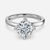 round brilliant cut solitaire diamond engagement ring
