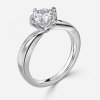 round solitaire diamond engagement ring