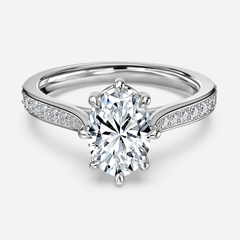 vintage oval cut engagement rings