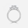 lab created pear shaped diamond engagement rings