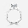 lab created round diamond engagement rings