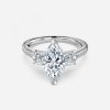 marquise cut diamond wedding three stone rings