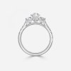 marquise engagement ring with diamond band