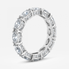 oval shaped diamond eternity rings