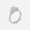 oval three stone diamond engagement rings