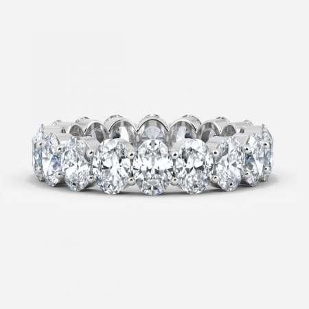 Oval Diamond Set Eternity Band Oval Diamond Set Eternity Band