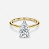 1 carat pear shaped diamond solitaire