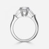 4 carat emerald cut three stone engagement rings