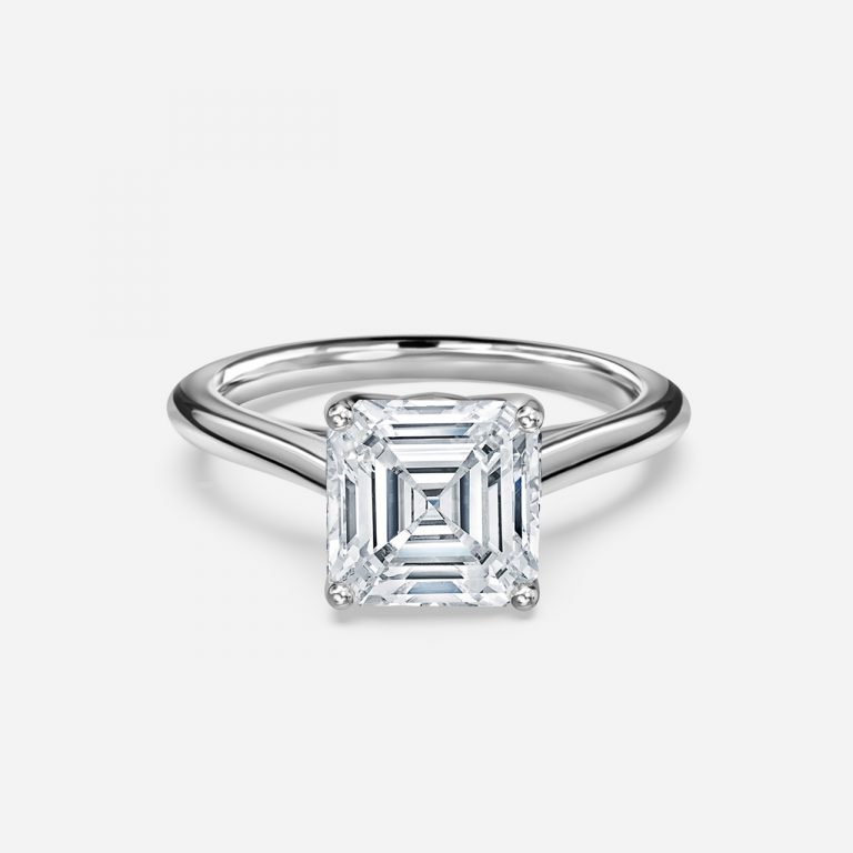 asschre solitaire engagement ring with wedding band