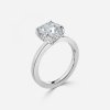 cushion cut engagement rings with wedding band ring