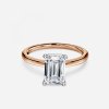 emerald cut with solitaire ring