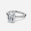 emerald shaped solitaire engagement rings