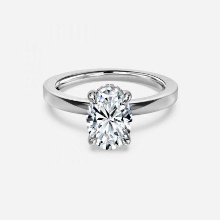 Chloe Oval Hidden Halo Engagement Ring