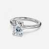 radiant shaped solitaire engagement rings
