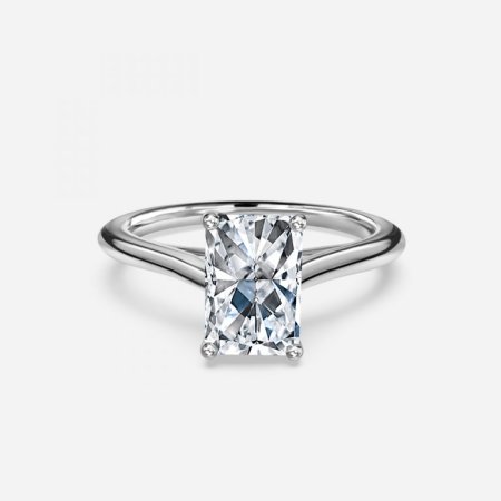 Lotus Radiant Solitaire Engagement Ring Lotus Radiant Solitaire Engagement Ring