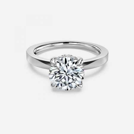 Chloe Round Hidden Halo Engagement Ring Chloe Round Hidden Halo Engagement Ring