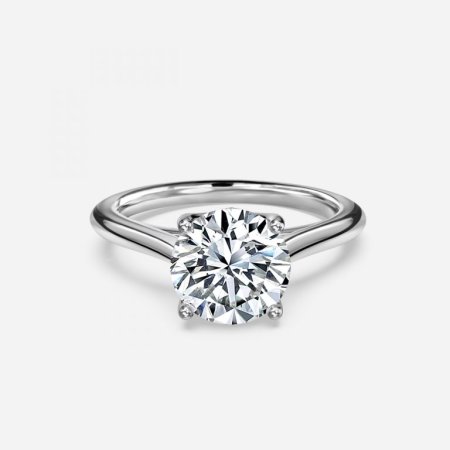 Lotus Round Solitaire Engagement Ring Lotus Round Solitaire Engagement Ring