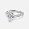 1 carat marquise hidden halo engagement ring