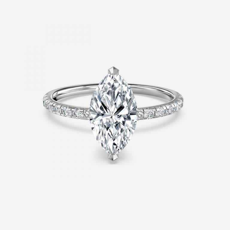 2 carat marquise diamond band engagement rings