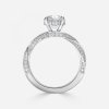 3ct round cut diamond solitaire ring