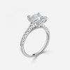 diamond band set princess cut diamonds ring