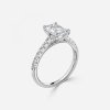 diamond band set radiant cut diamonds ring