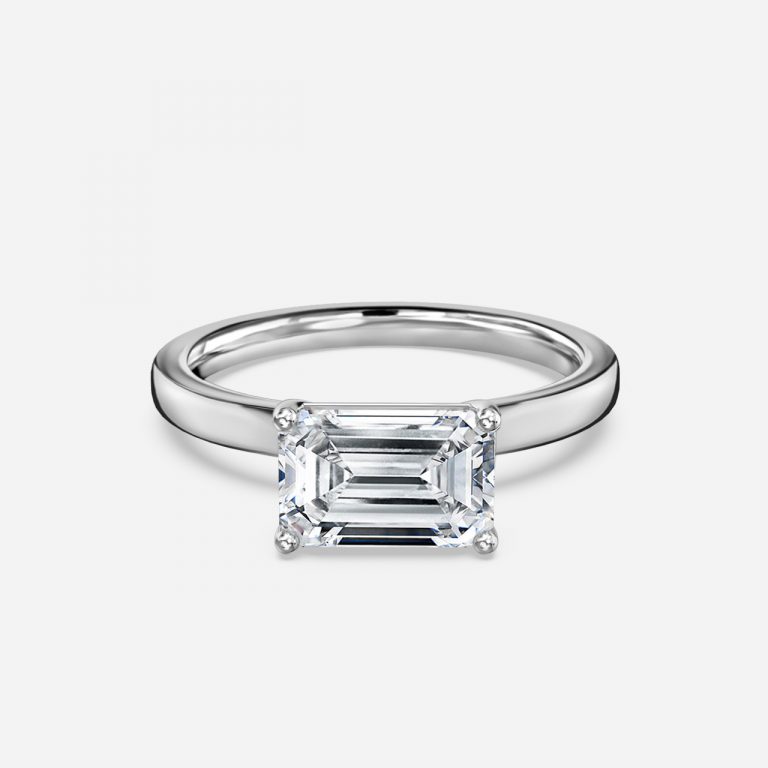 emerald ring solitaire setting