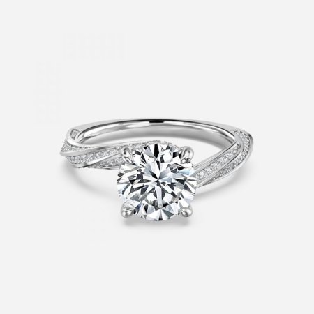 Sofia Round Hidden Halo Engagement Ring