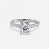 radiant diamond band wedding ring
