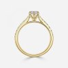 yellow gold marquise stone diamond band ring