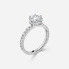 1 carat hidden halo round engagement ring