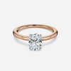 1.5 carat oval diamond ring rose gold