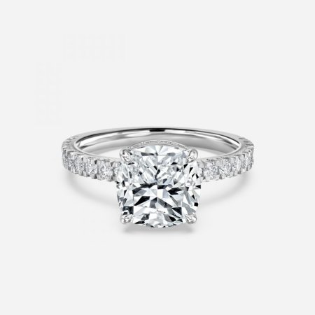 Kenzo Cushion Hidden Halo Engagement Ring Kenzo Cushion Hidden Halo Engagement Ring