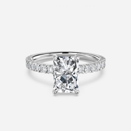 Kenzo Radiant Hidden Halo Engagement Ring Kenzo Radiant Hidden Halo Engagement Ring