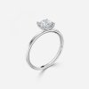 2 carat cushion cut diamond ring with solitaire