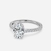 2.5 carat oval hidden halo engagement ring