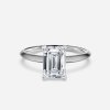 emerald cut solitaire ring